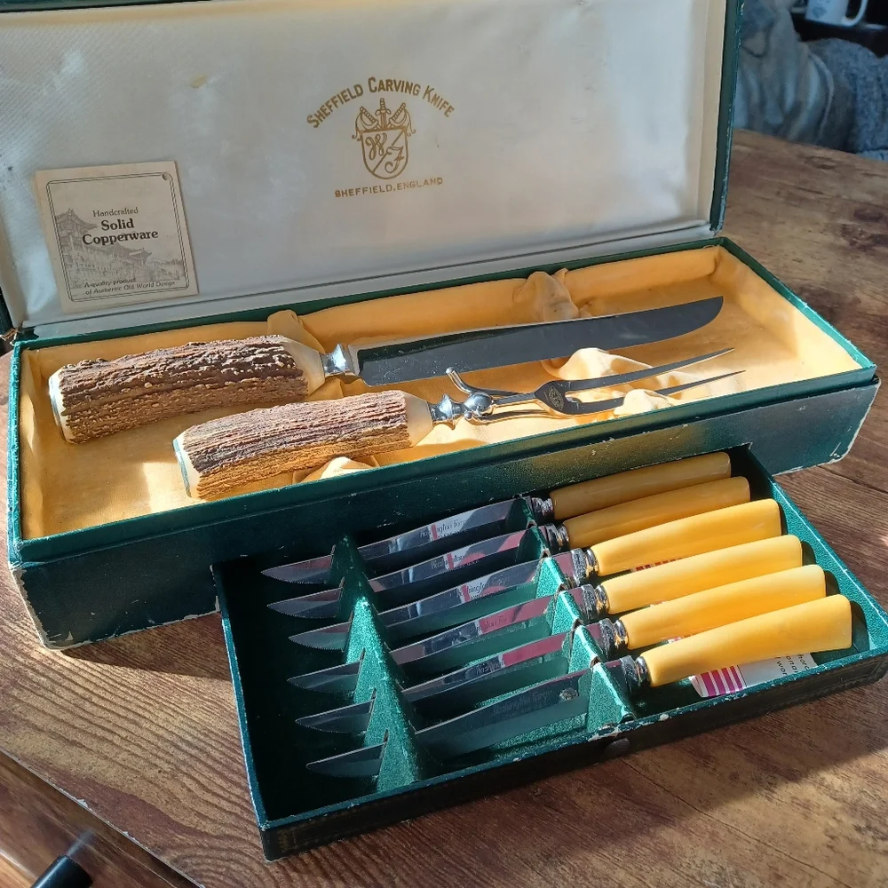 Sheffield Thanksgiving Carving Knife and serving fork set